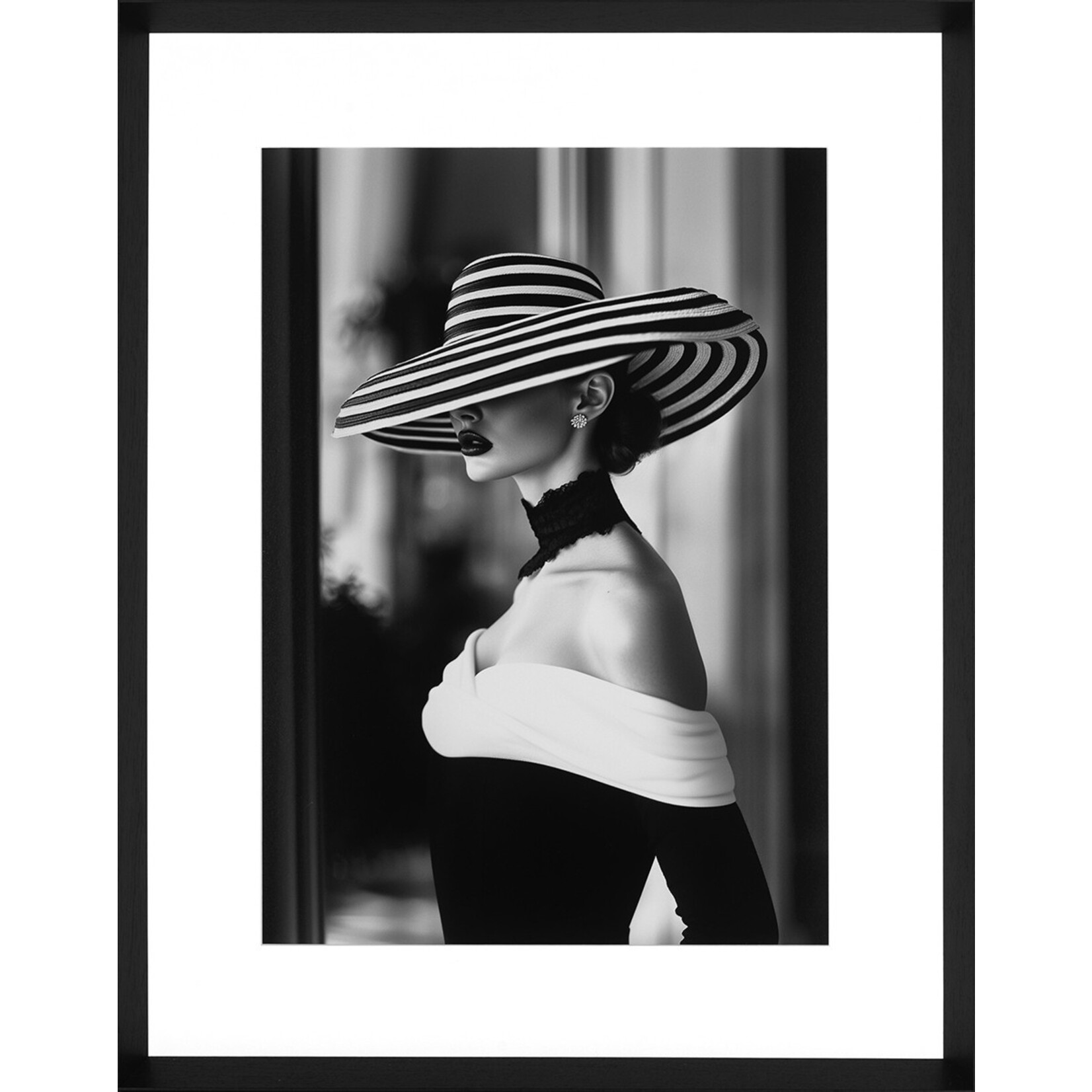 Bild Beautiful Lady II 75x95cm, Rahmen schwarz