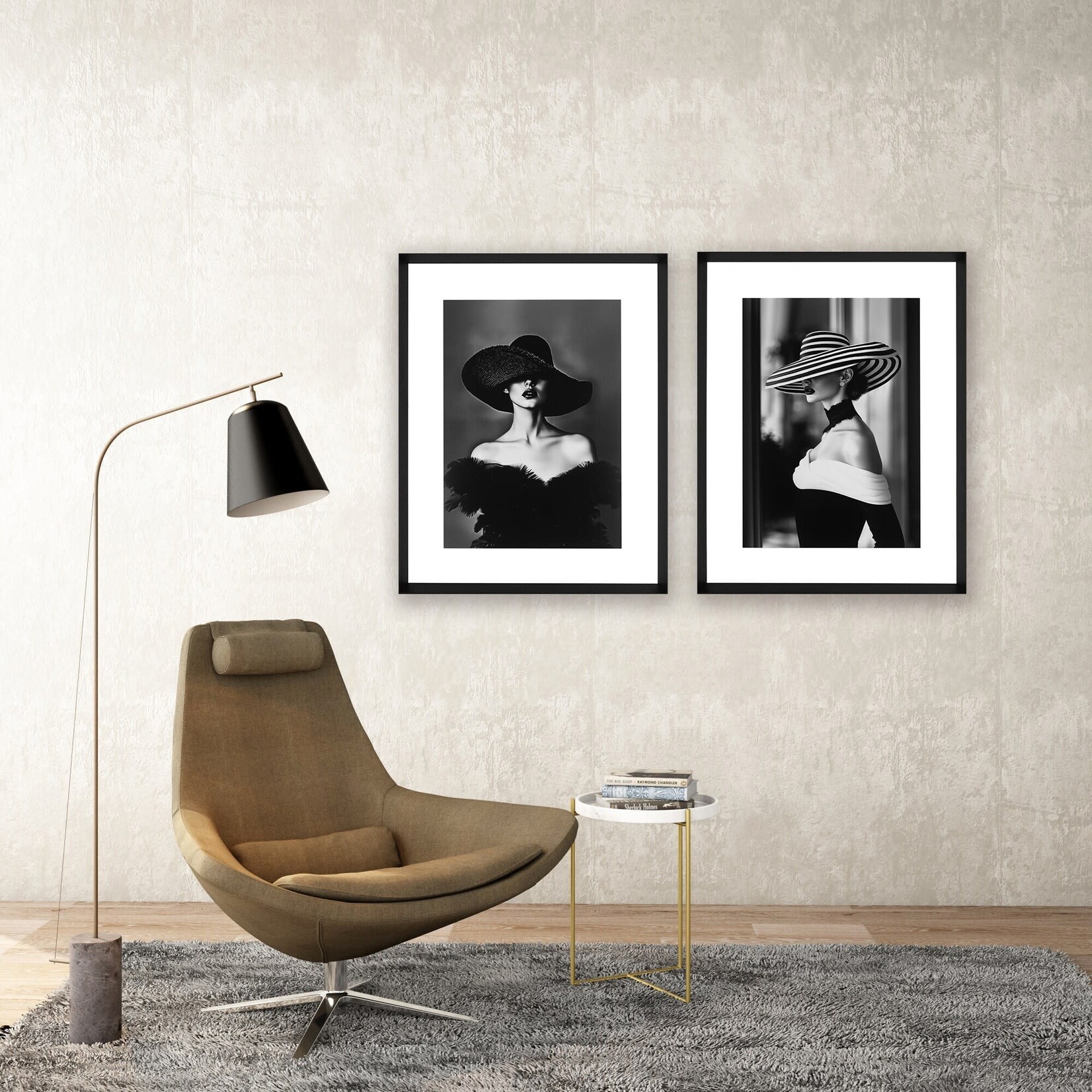 Bild Beautiful Lady II 75x95cm, Rahmen schwarz