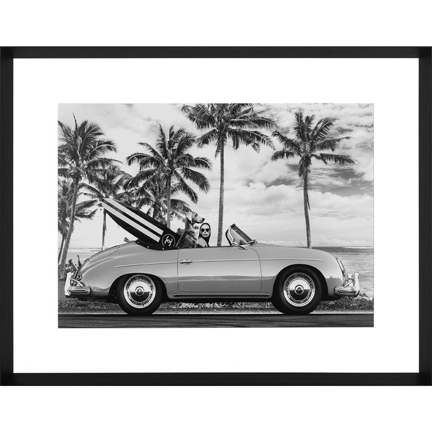 Bild California 95x75cm, Rahmen schwarz