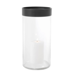 Vertex L Windlicht D20.5xH41.5cm Glas klar & bronze