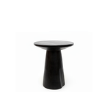 Beistelltisch rund Holz schwarz, D50xH57cm