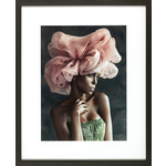 Bild Portrait of a Woman 70xH85cm Rahmen schwarz