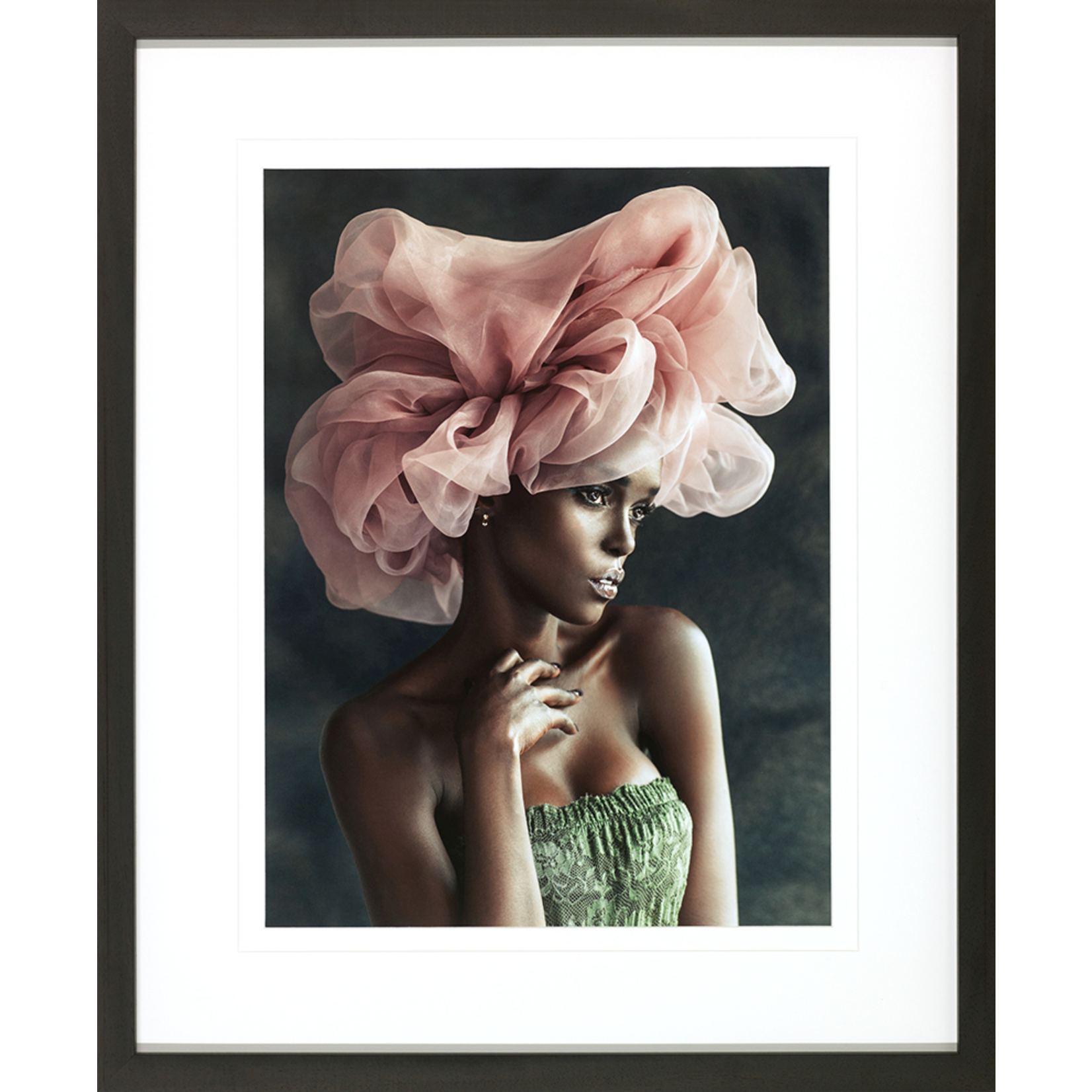 Bild Portrait of a Woman 70xH85cm Rahmen schwarz