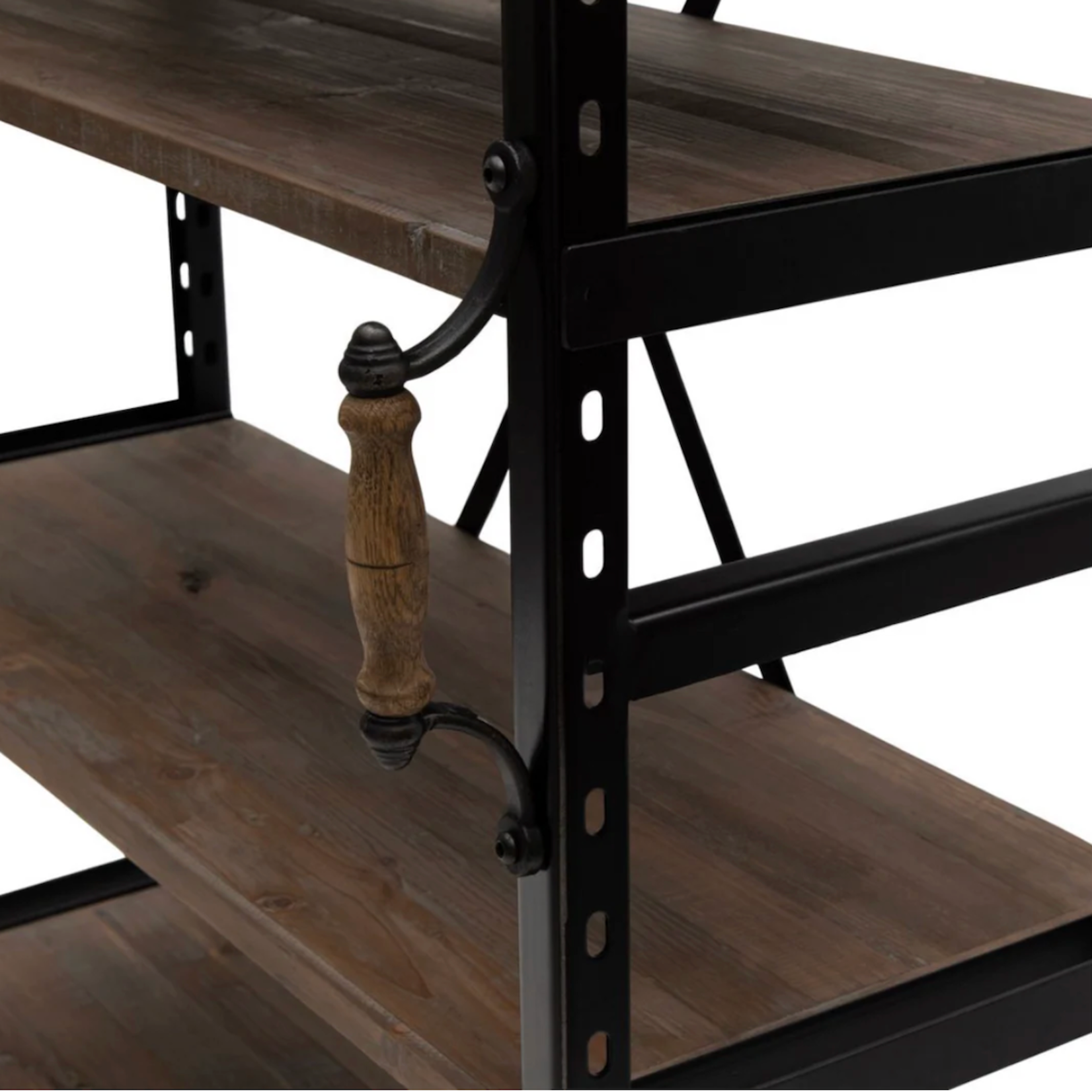 Regal Bowery 106x40x235cm, Fichtenholz/Metall