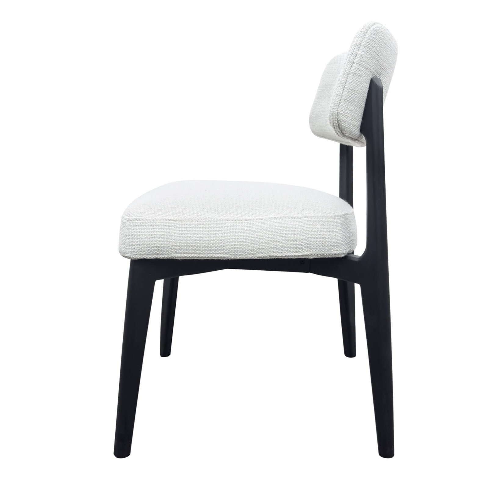 Mina Stuhl 52x57xH81cm, Stoff: Rocco 05, Beine: schwarz