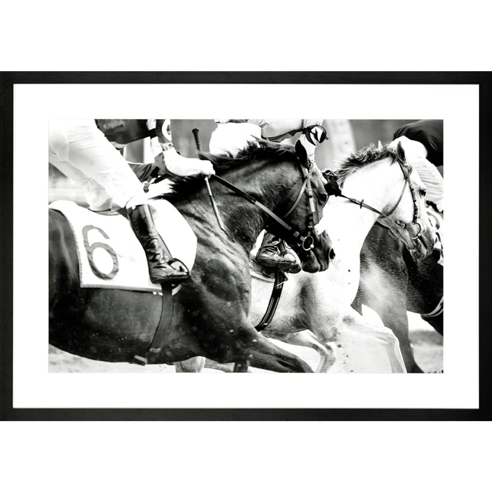 Bild At the Race 105xH75cm rahmen schwarz