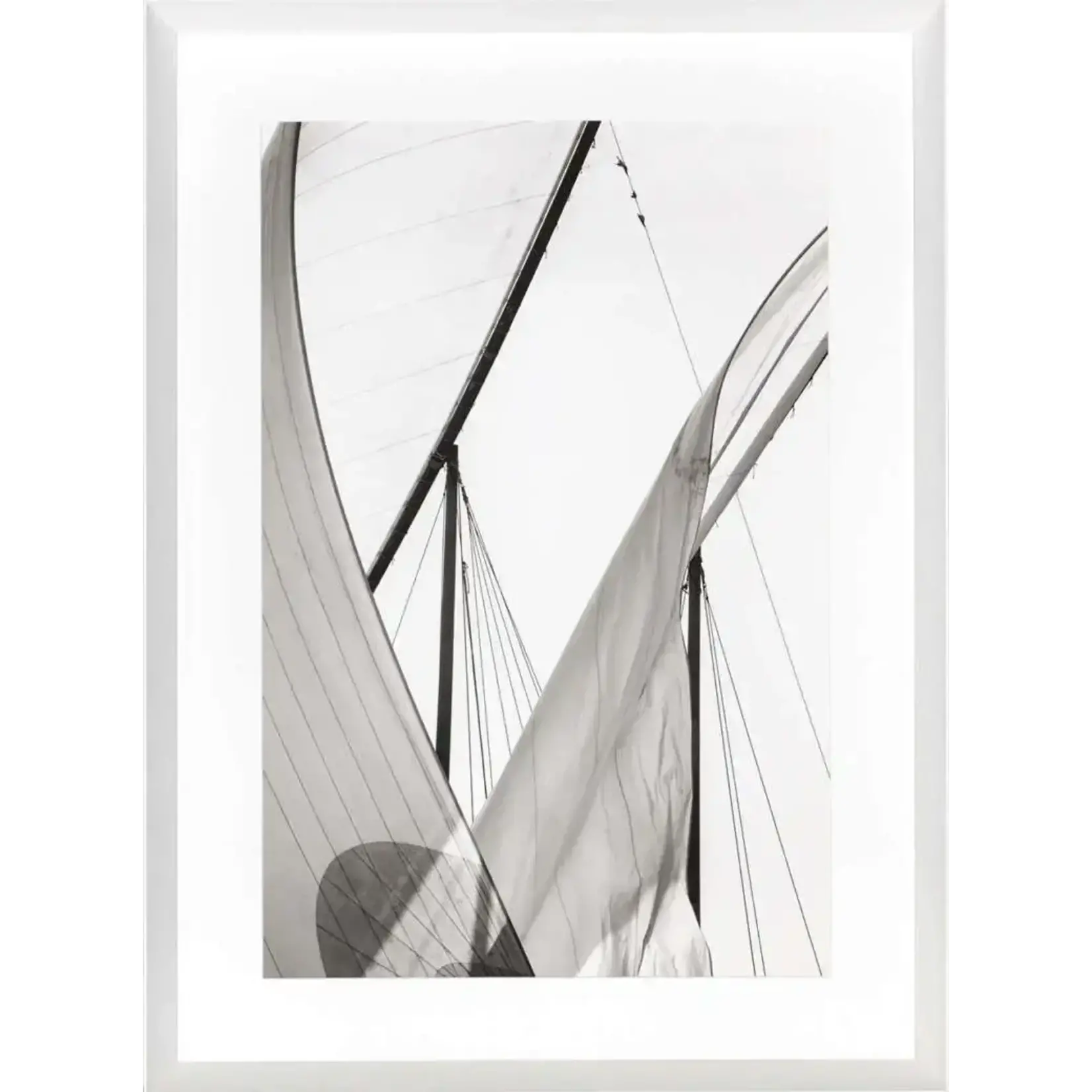 Bild Segelschiff 2, 70xH95cm Rahmen weiss