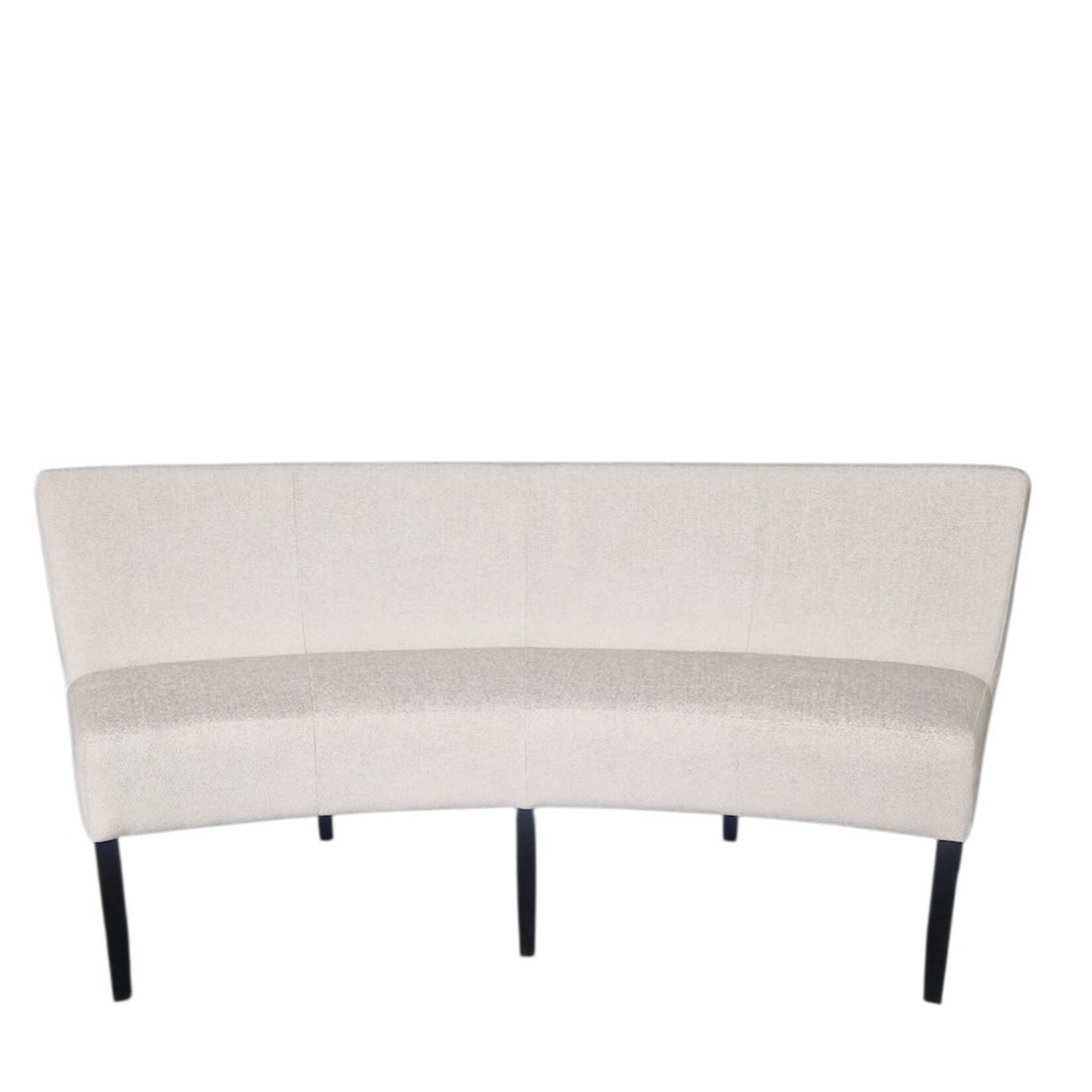 Gemma Bank 200cm oval, Stoff: Tender 04, Beine: schwarz