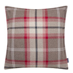 Samedan Kissen karriert rot/beige 55x55cm