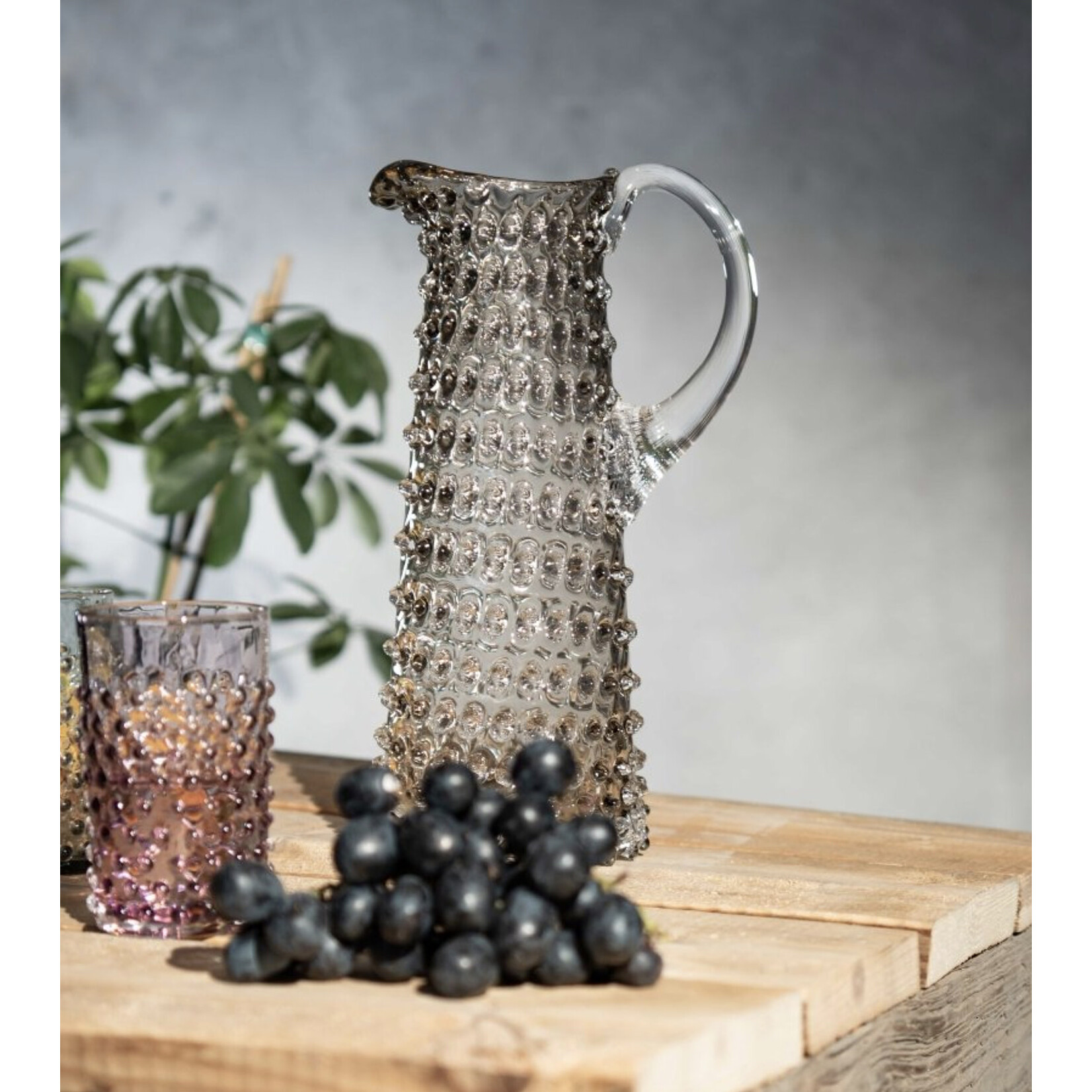 Krug Kristallglas grau D17xH27cm, 1L