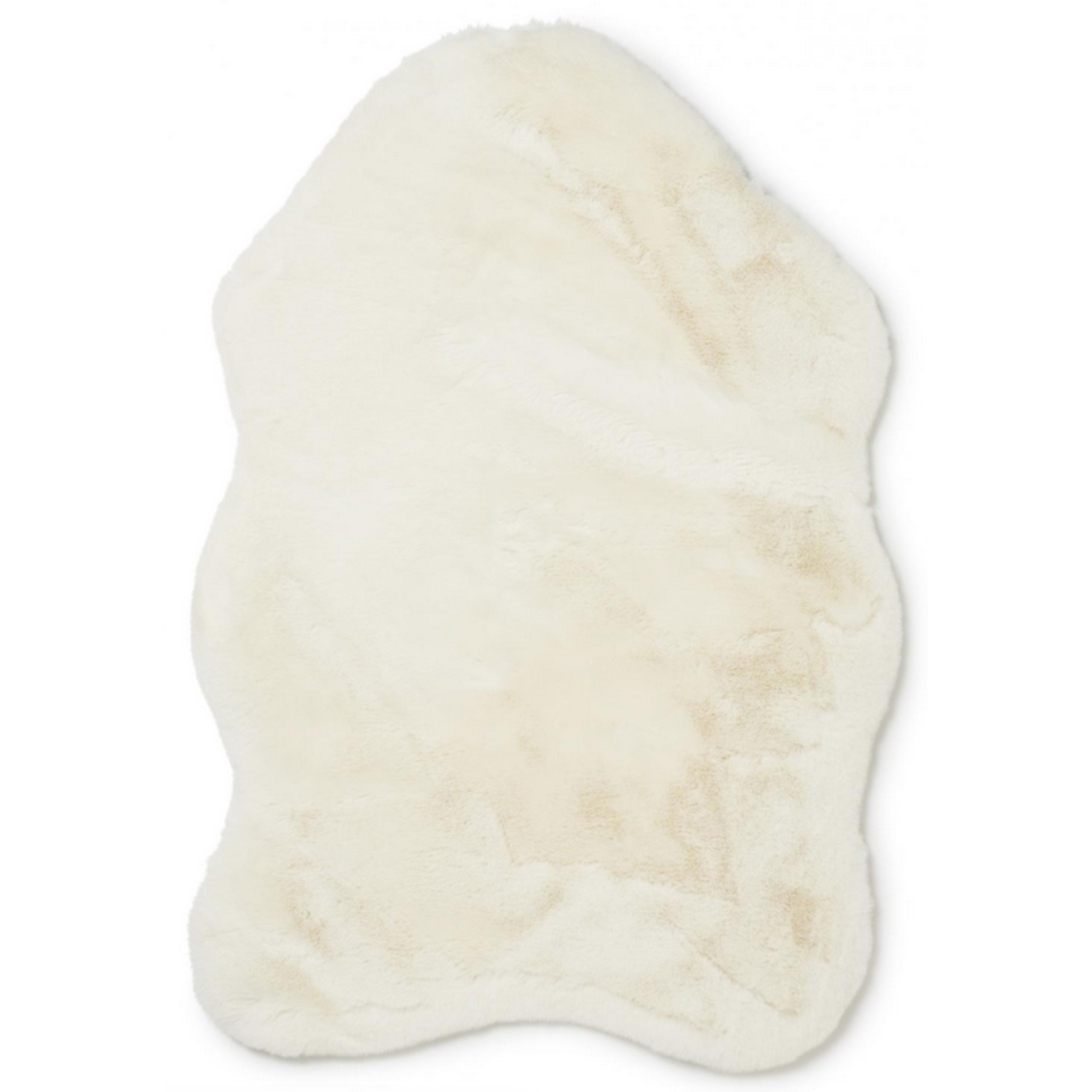 Kunstfell weiss 60x90cm, 100% PES