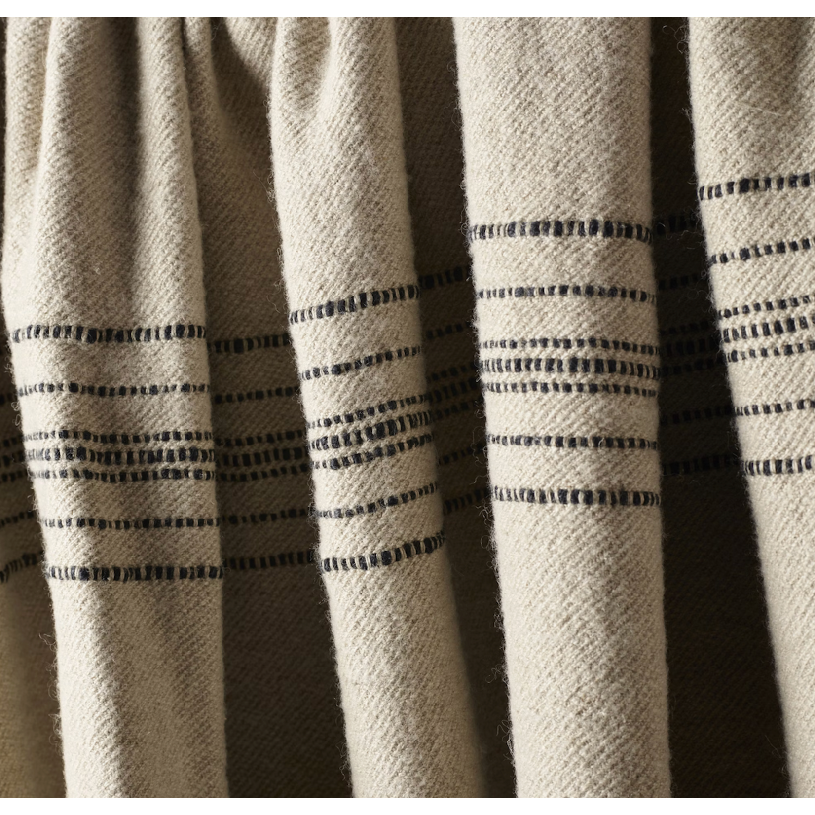 Decke Moroccan 260x240cm, Leine/Wolle