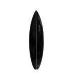 Surfboard, schwarz mit weissen Streifen, 185x50x6cm