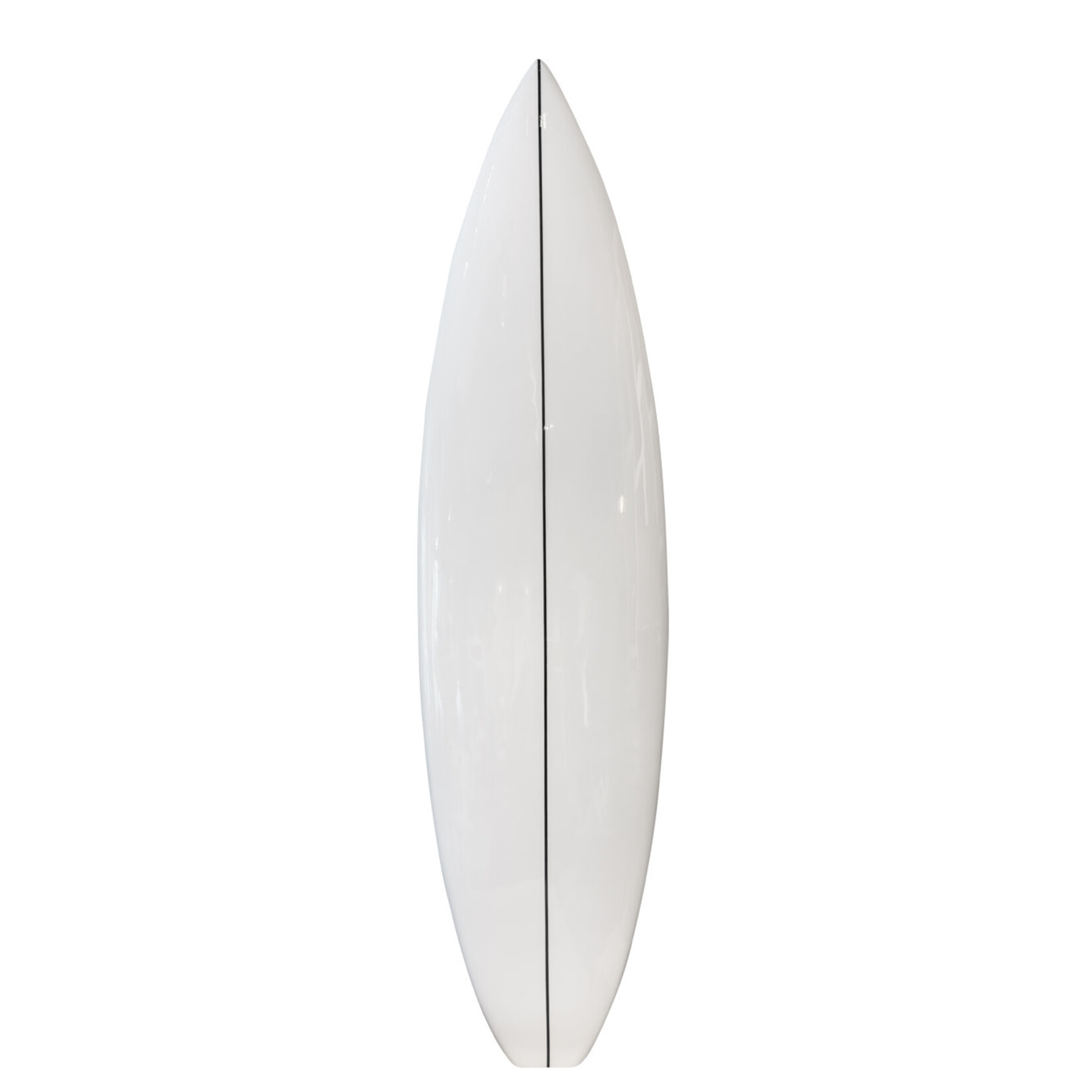Surfboard, weiss mit schwarzen Streifen, 185x50x6cm