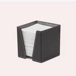 Zettelbox Leder schwarz 9,5x9,5x9.5cm