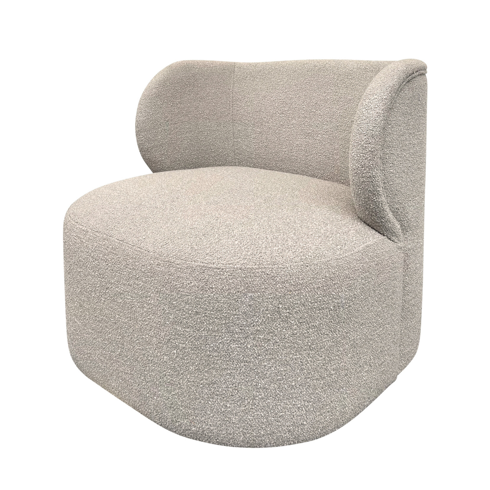 Brad Sessel mit Drehfunktion, 72x72xH75cm, Stoff: Nodino 06