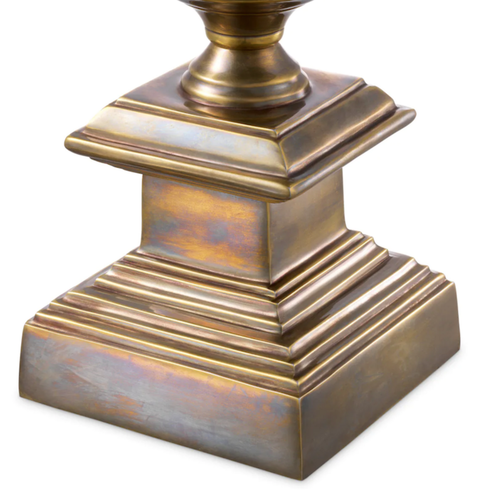 Datcha Windlicht D21xH48cm Glas klar & brass