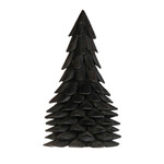 Teak Tannenbaum schwarz H62cm