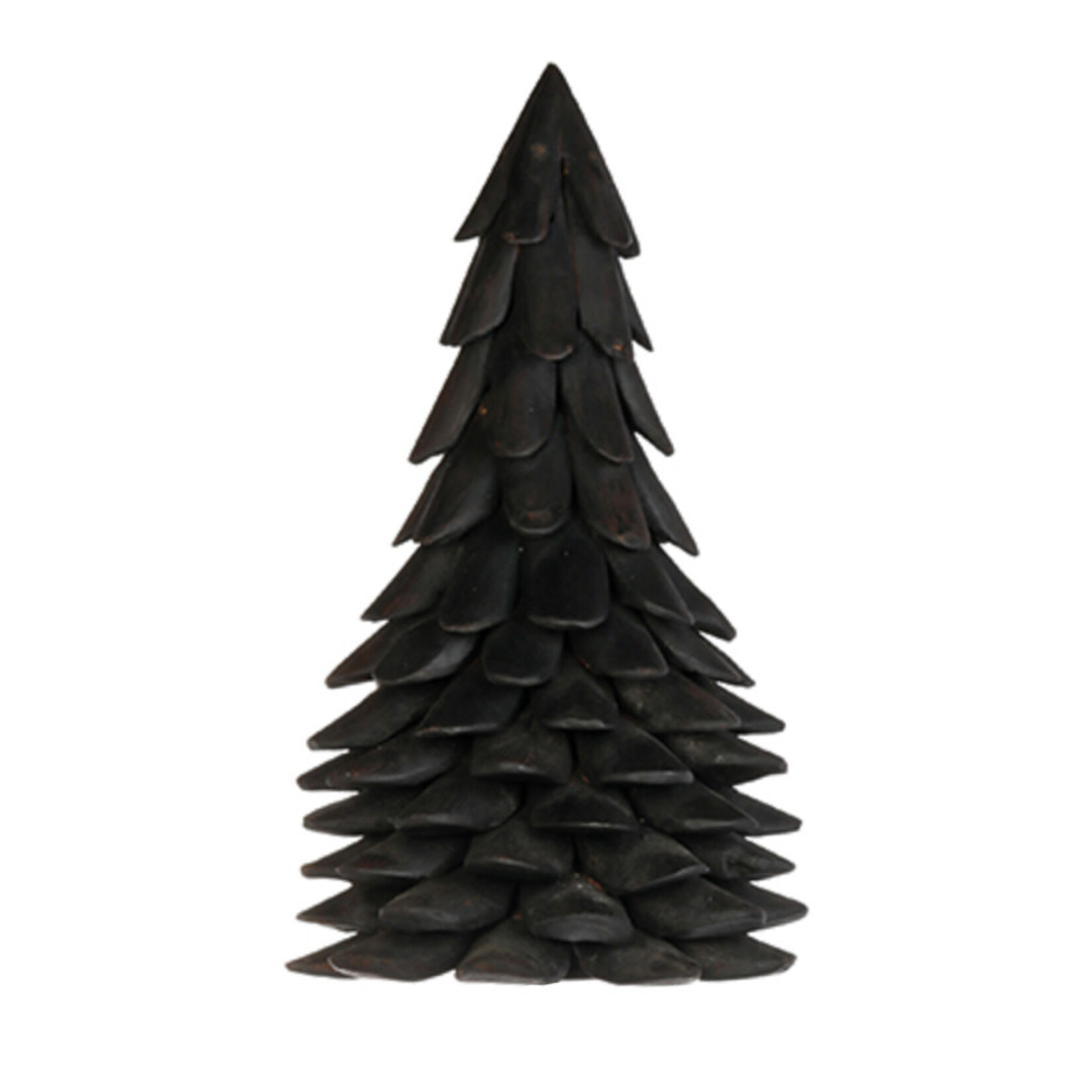 Teak Tannenbaum schwarz H62cm