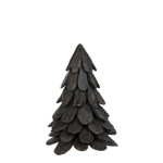 Teak Tannenbaum schwarz H35cm