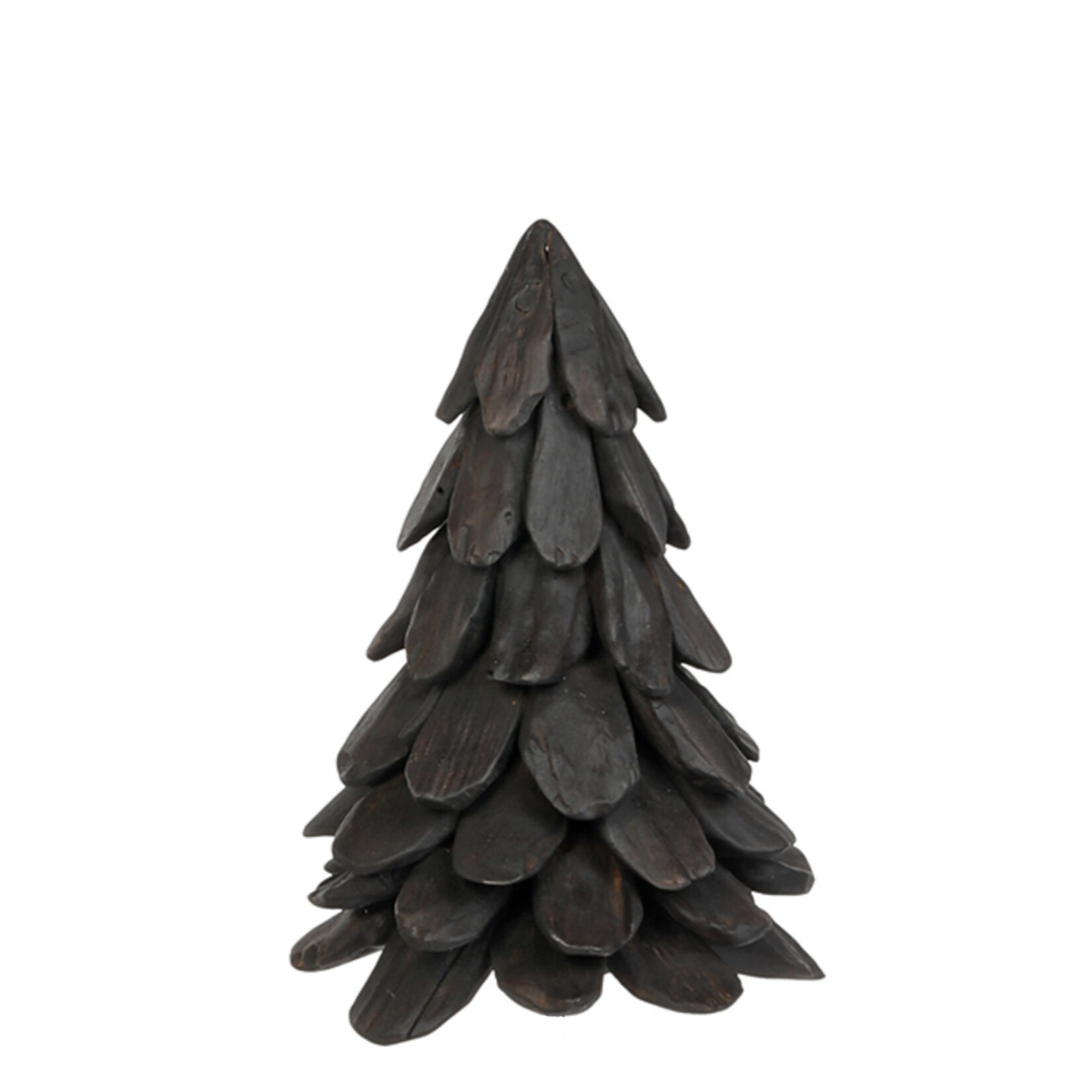 Teak Tannenbaum schwarz H45cm