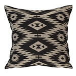 Merac Kissen 45x45cm, Farbe: Schwarz/Beige