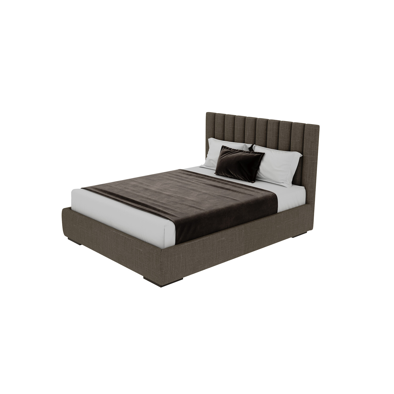 Grant Bett 160x200xH120cm, Stoff: Madeira taupe (A)