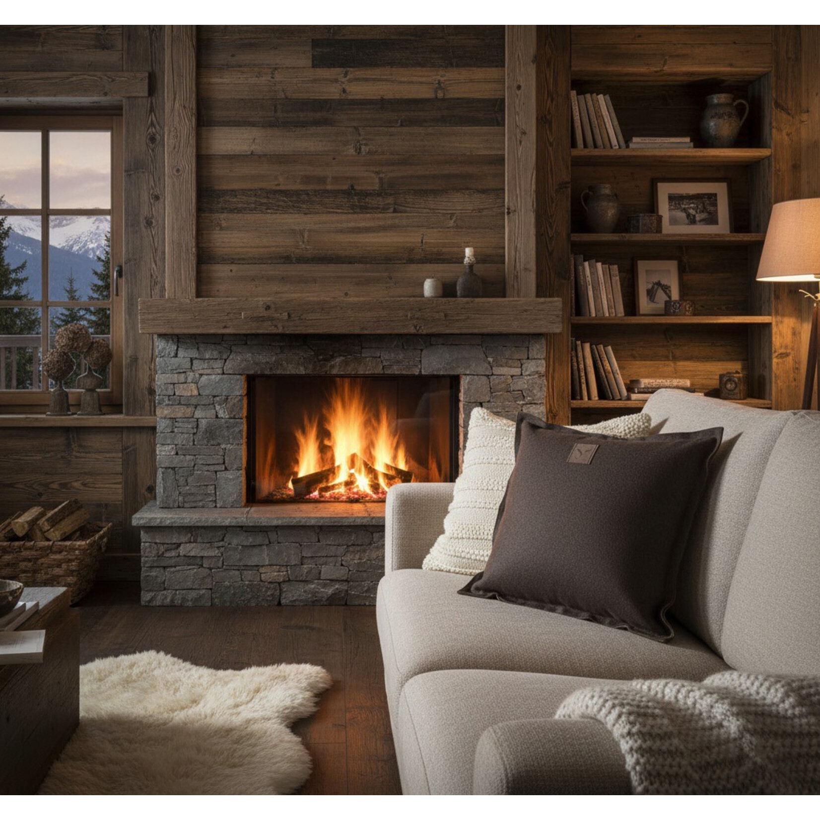 Lure Kissen 45x45cm, Farbe: Braun