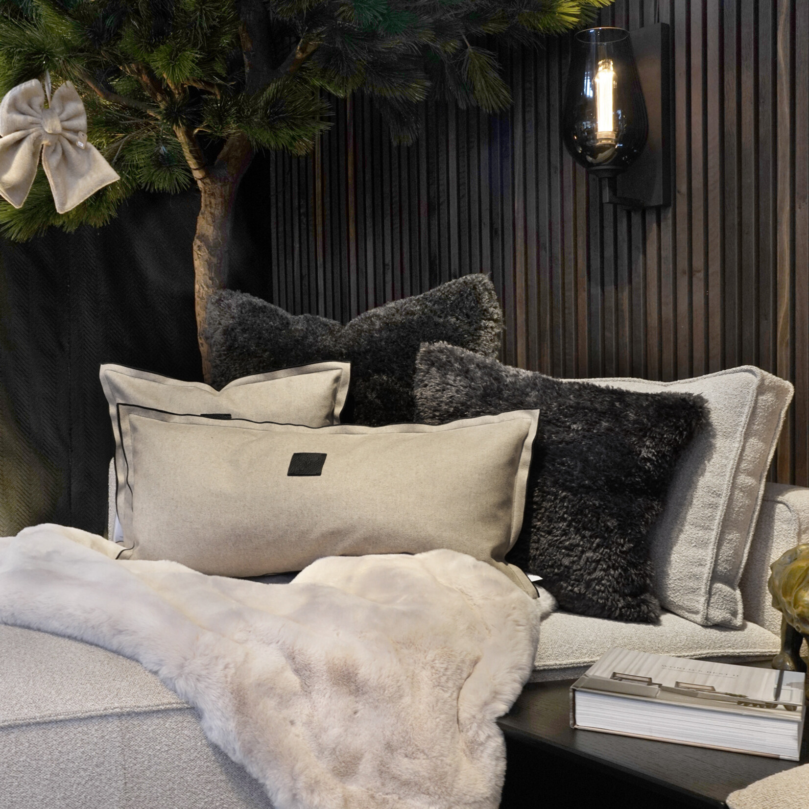 Lure Kissen 35x70cm, Farbe: Latte