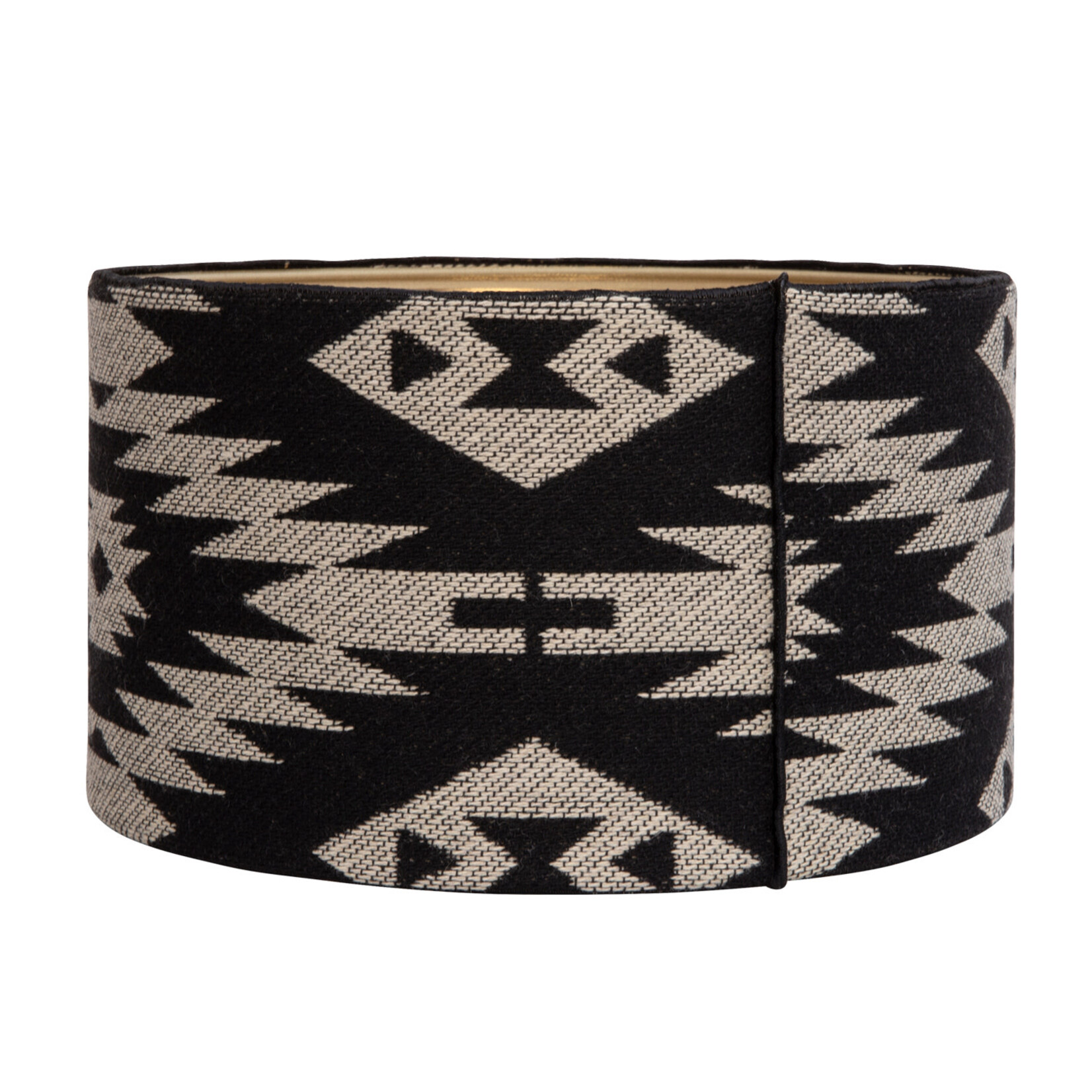 Merac Lampenschirm D25x14cm, Farbe: Schwarz/Beige