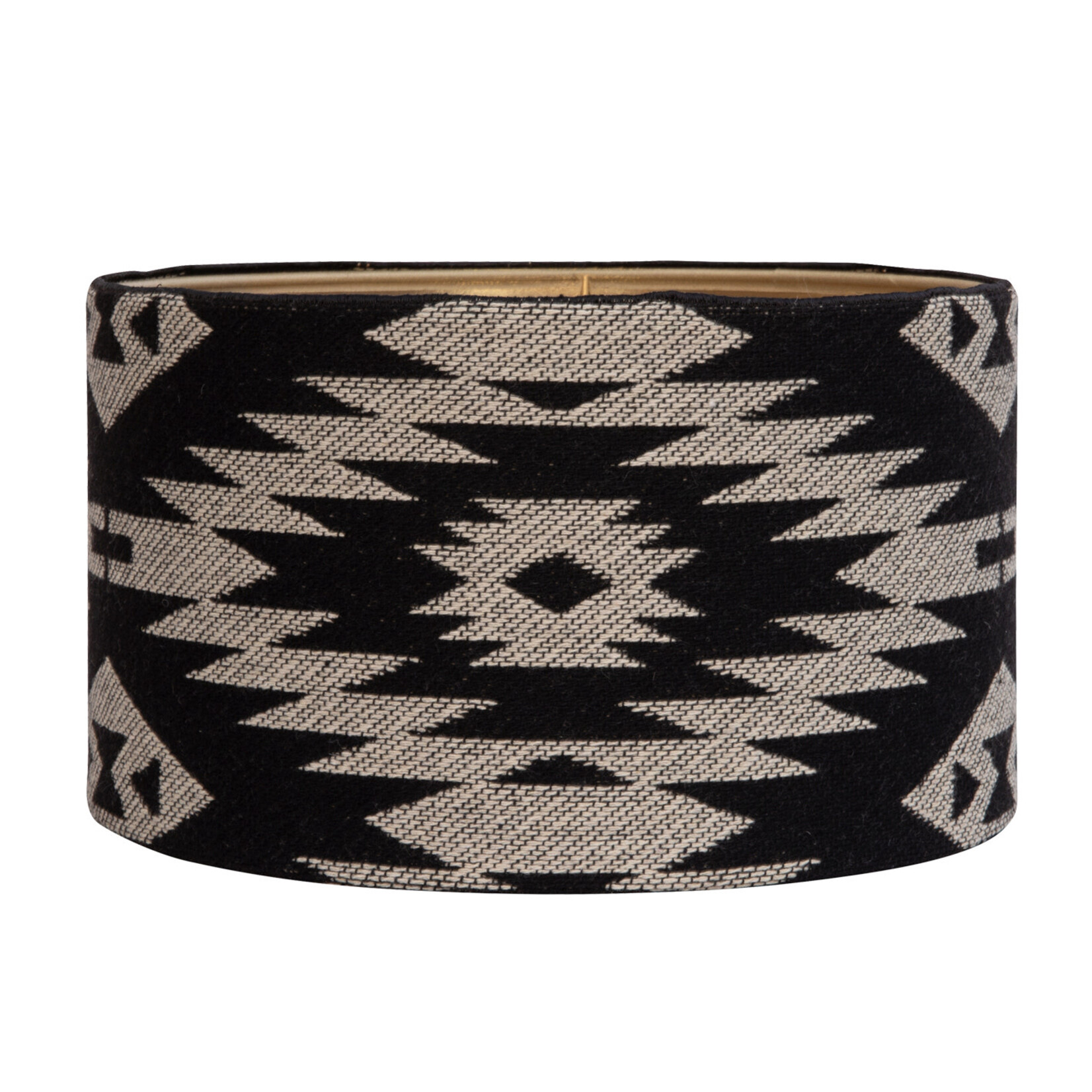 Merac Lampenschirm D25x14cm, Farbe: Schwarz/Beige