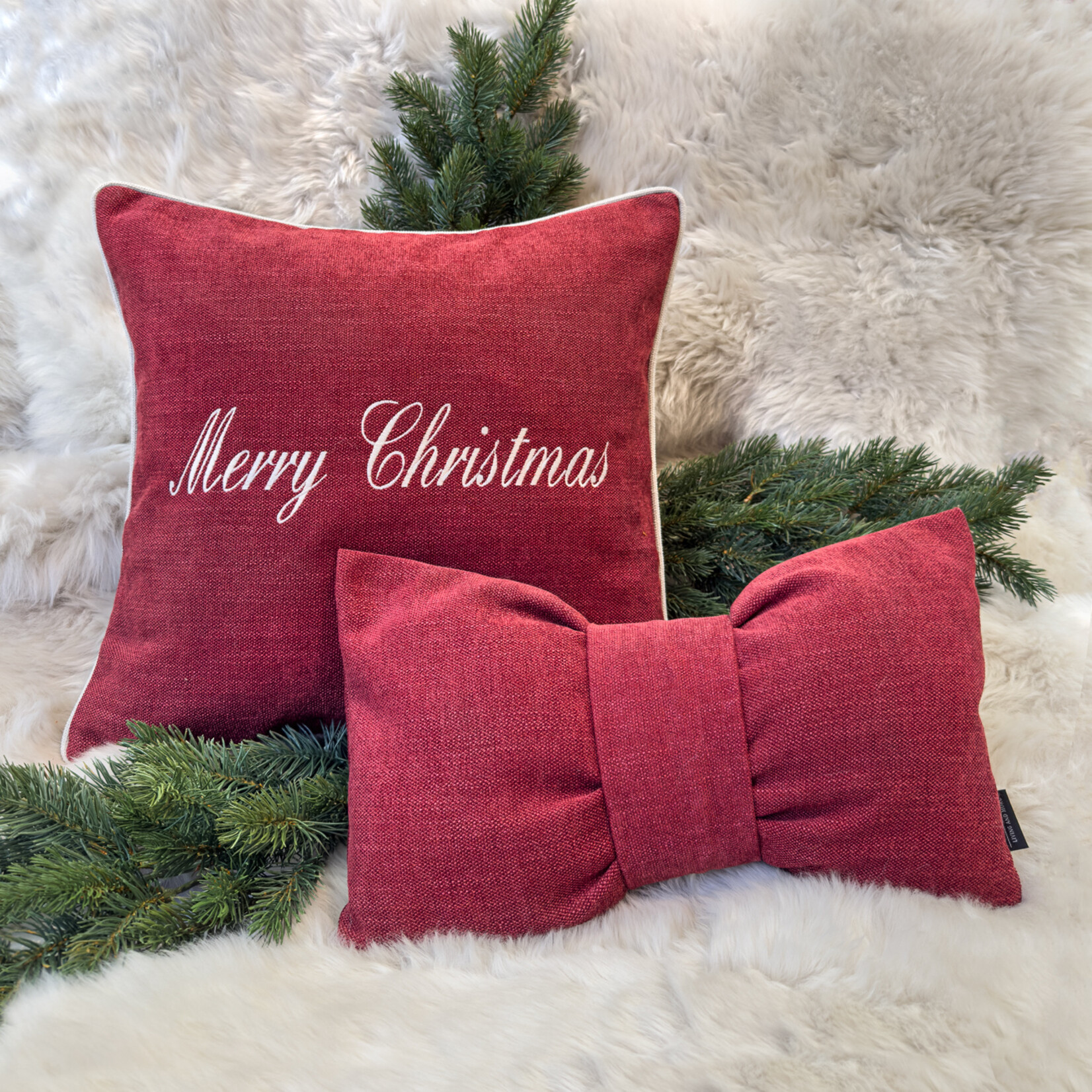 Romeo Kissen Merry Christmas Rot 50x50cm