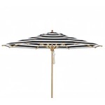 Sonnenschirm Klassiker D250cm, mit Flaschenzug & Knick, schwarz/weiss gestreift