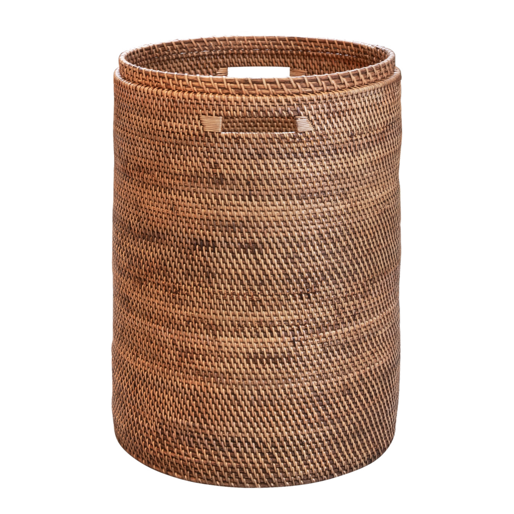 Wäschekorb rund braun gross, D39cm, H59cm