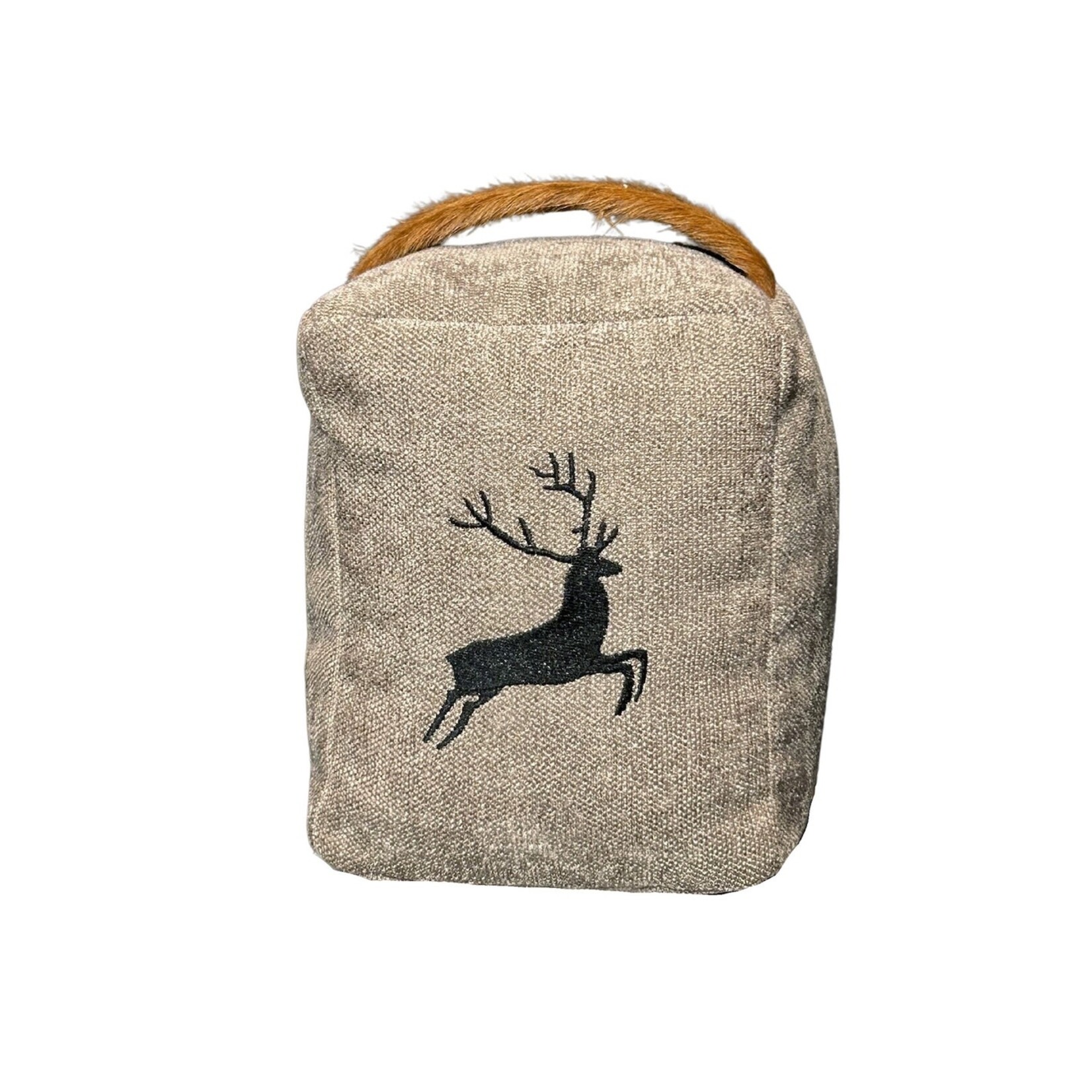 Romeo Türstopper taupe mit Sprunghirsch schwarz