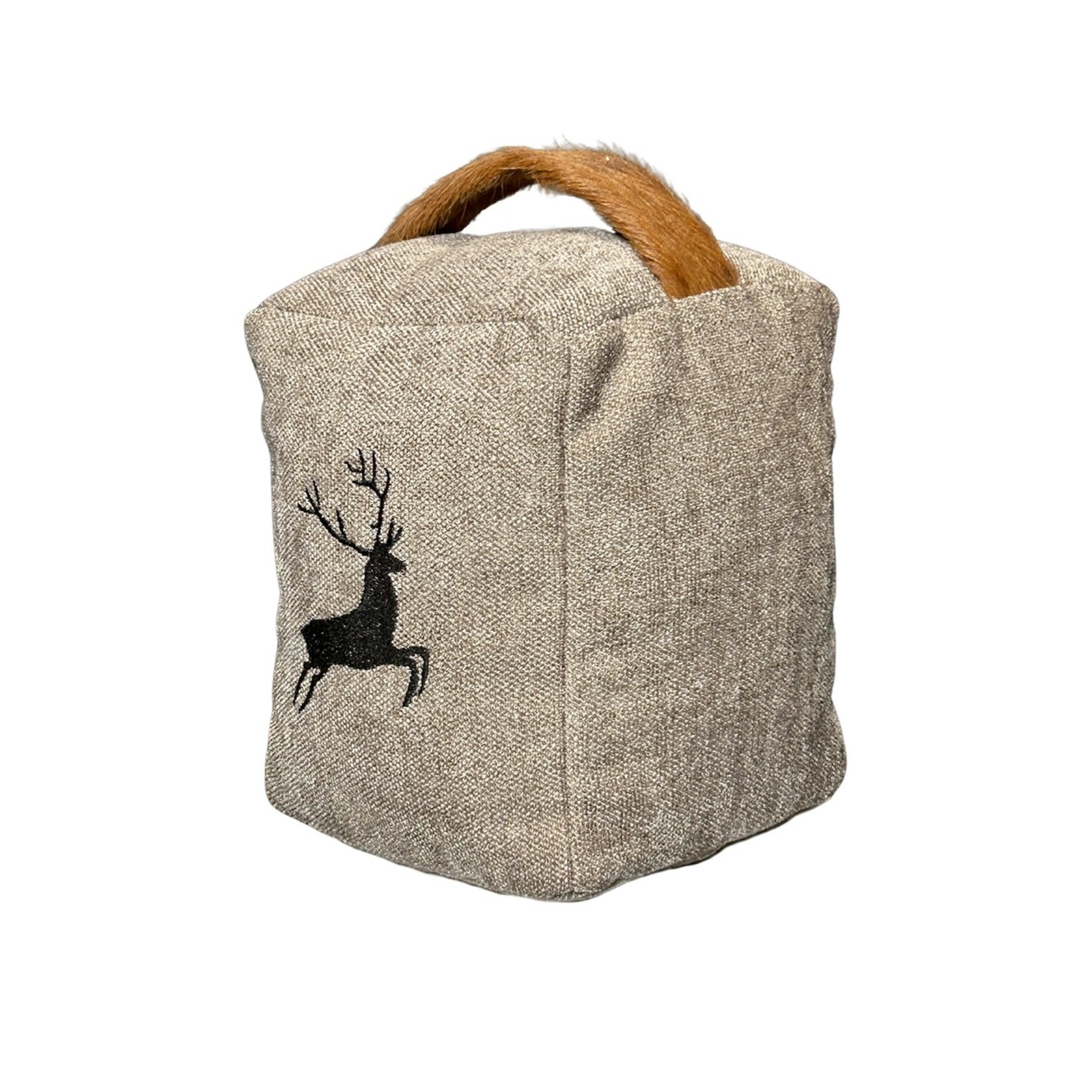 Romeo Türstopper taupe mit Sprunghirsch schwarz
