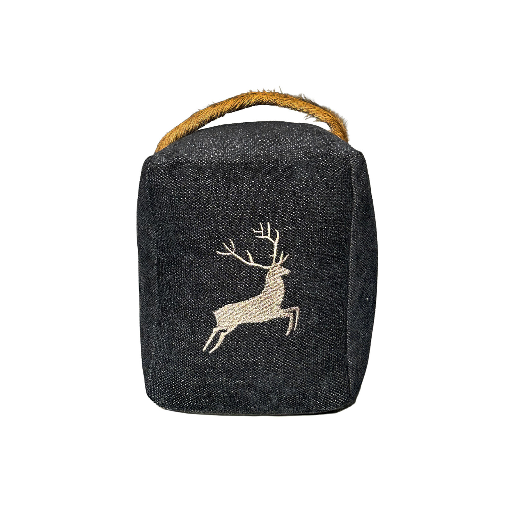 Romeo Türstopper schwarz mit Sprunghirsch taupe