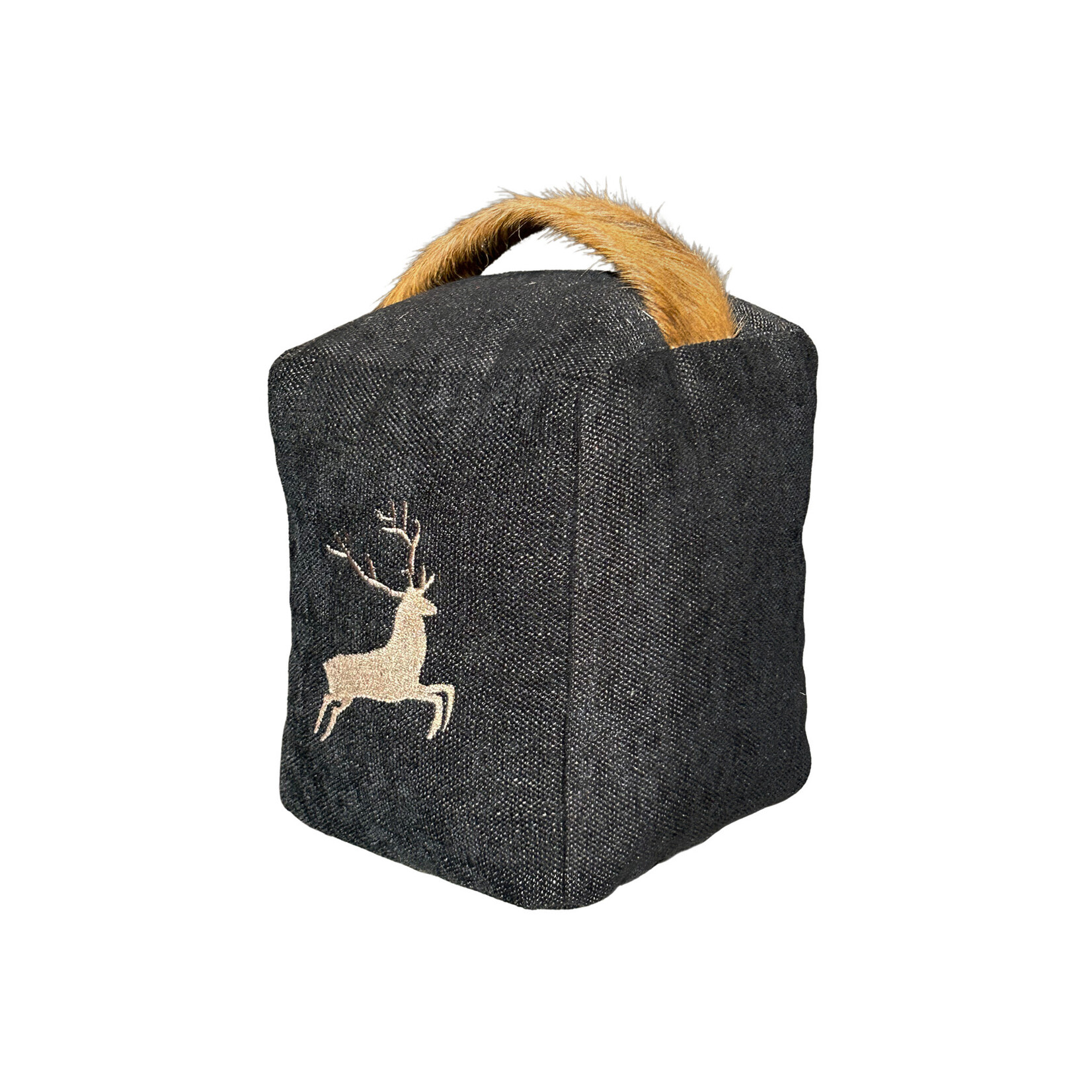 Romeo Türstopper schwarz mit Sprunghirsch taupe