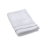 Beaumont Handtuch weiss mit Ziernaht schwarz/beige, 30x50cm