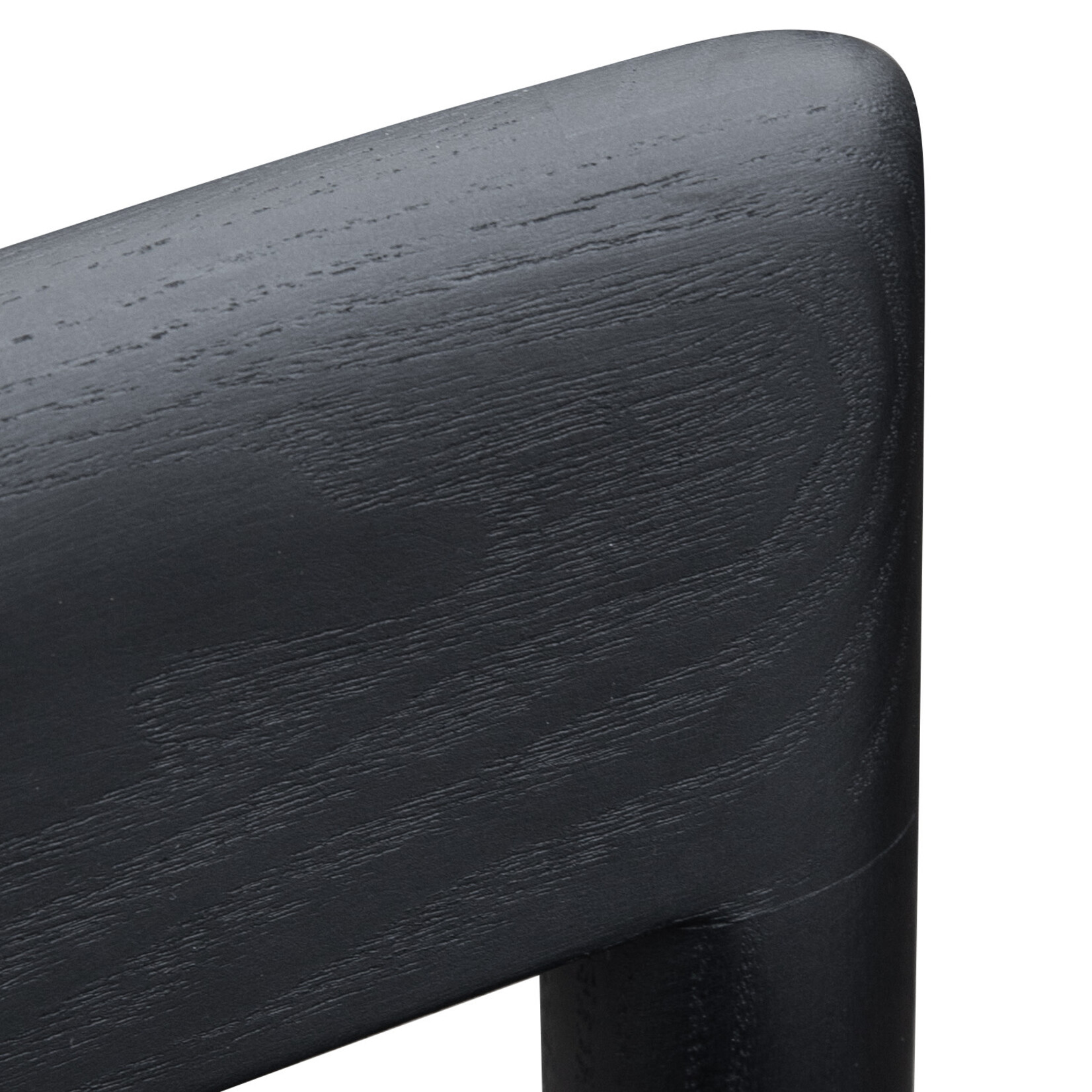 Norman Barstuhl L1 - 50x47xH107cm/SH 78cm, Sitzfläche: Leder, schwarz, Rückenlehne: Holz, schwarz