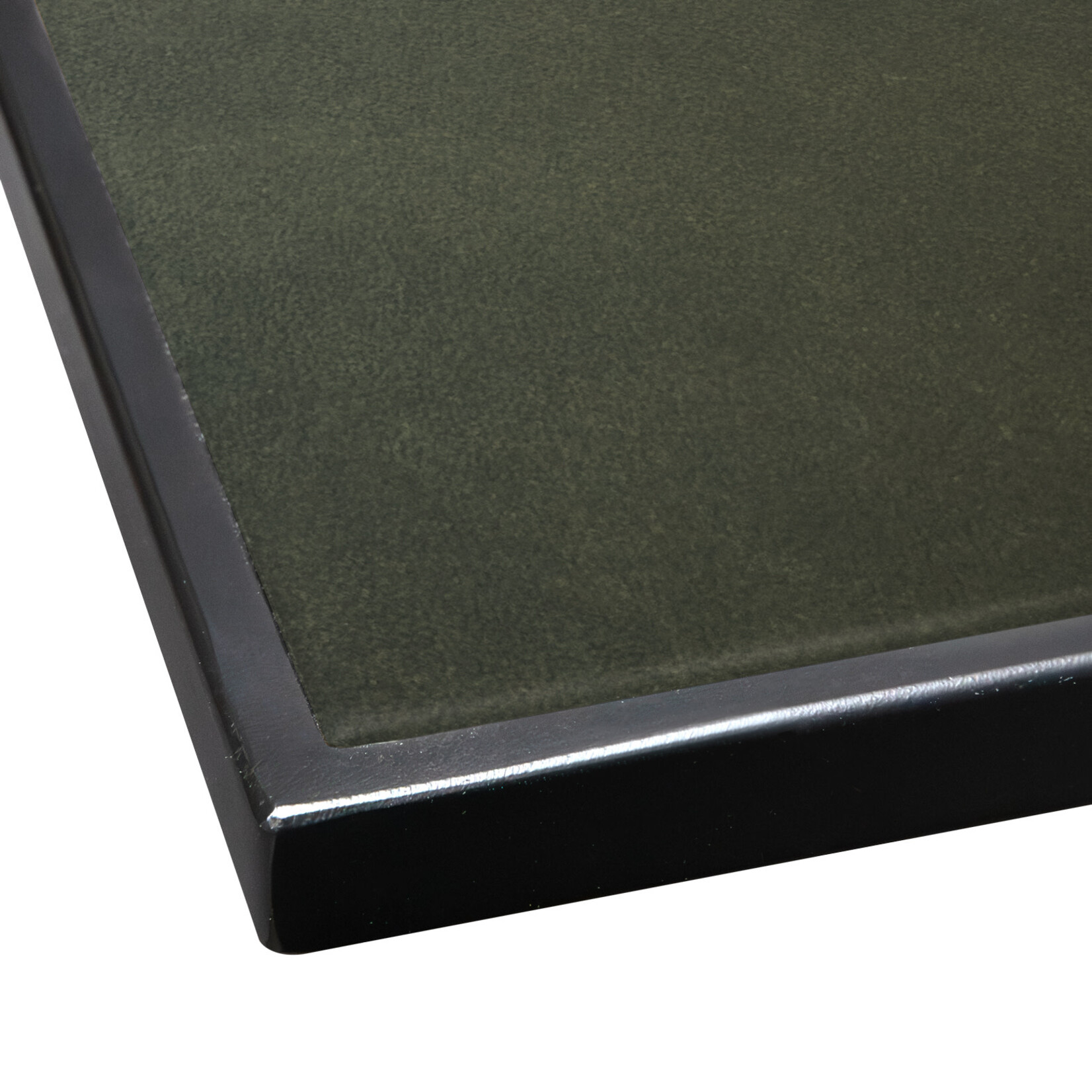 Abena Beistelltisch 40x35x50cm, Gestell: schwarz, Leder: grün