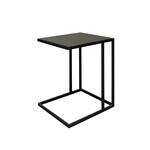 Abena Beistelltisch 40x35x50cm, Gestell: schwarz, Leder: grün