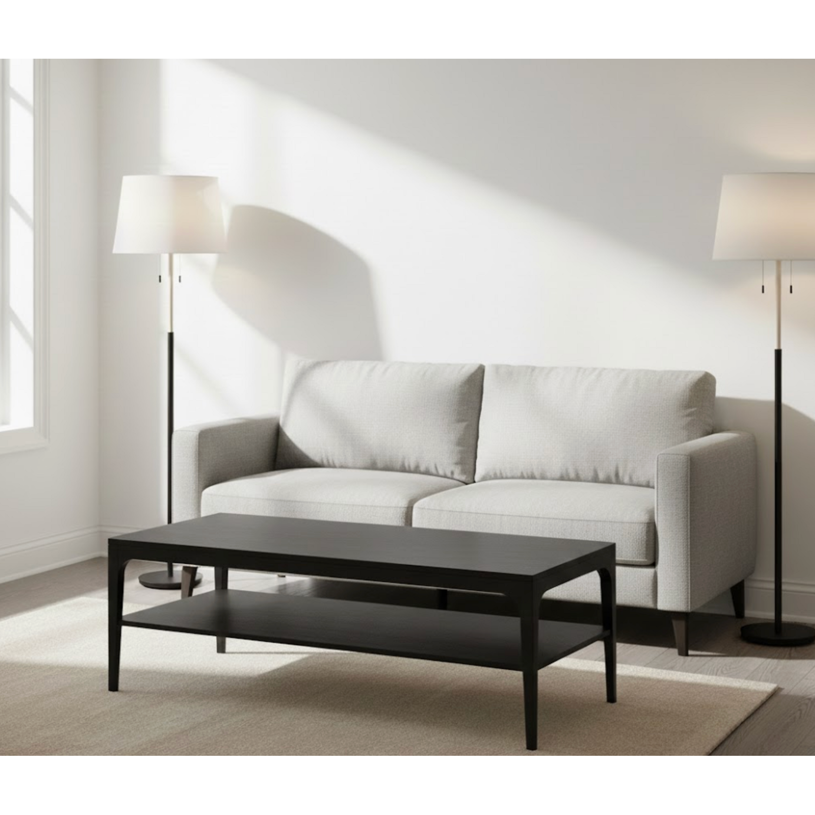 Noomi Salontisch schwarz, 140x70xH46cm