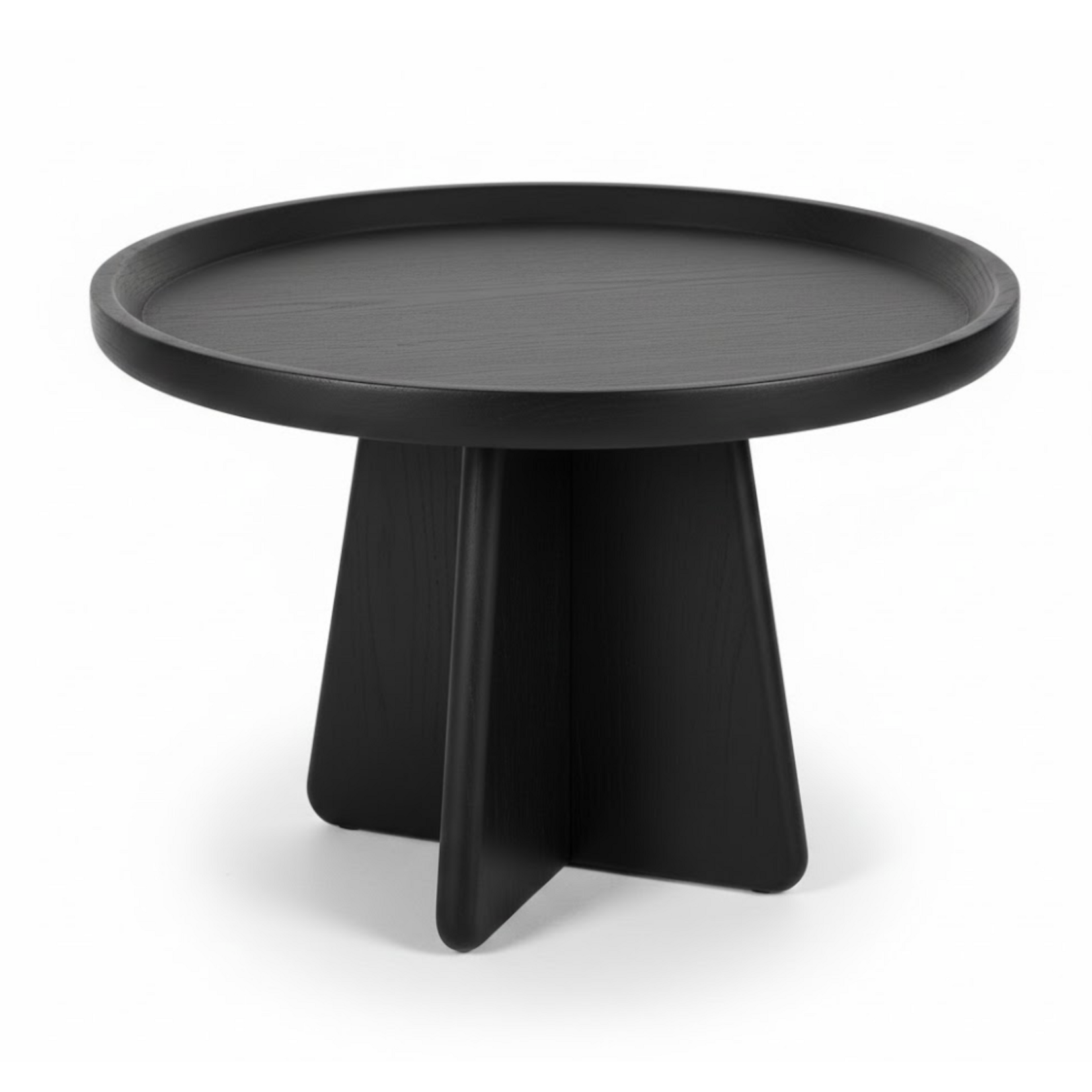 Sole Salontisch schwarz, D60xH45cm