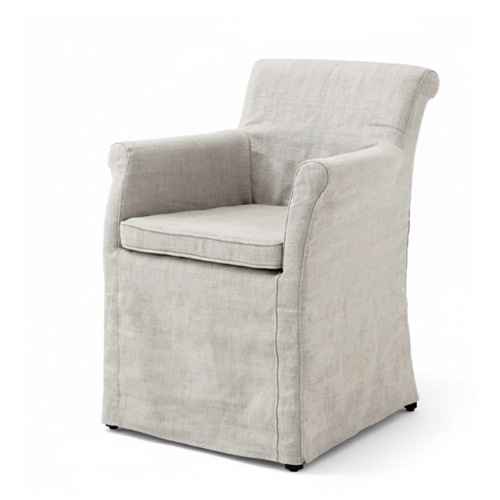 Tampa Stuhl mit Husse 56x62xH85cm SH54cm , Leinen creme