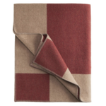 Montreal Decke, 135x205cm, 100% Schurwolle Rost/Natur