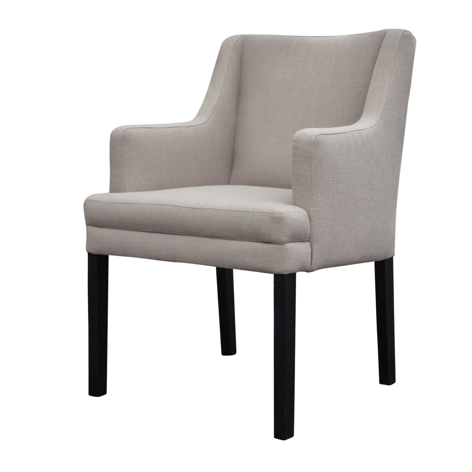 Downey Stuhl mit Armlehne, Abnäher: NB, Stoff: TC003/taupe, Stuhlbeine: P884A