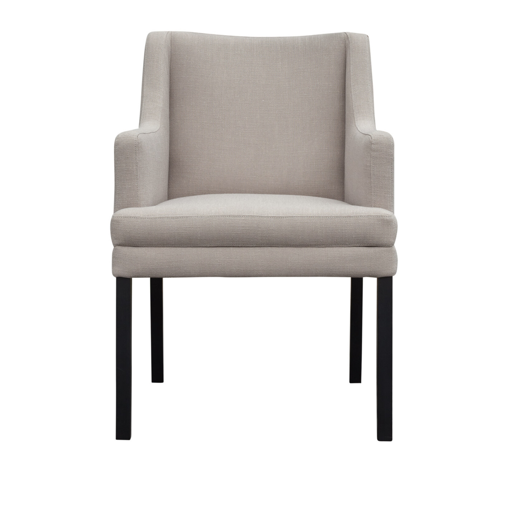 Downey Stuhl mit Armlehne, Abnäher: NB, Stoff: TC003/taupe, Stuhlbeine: P884A