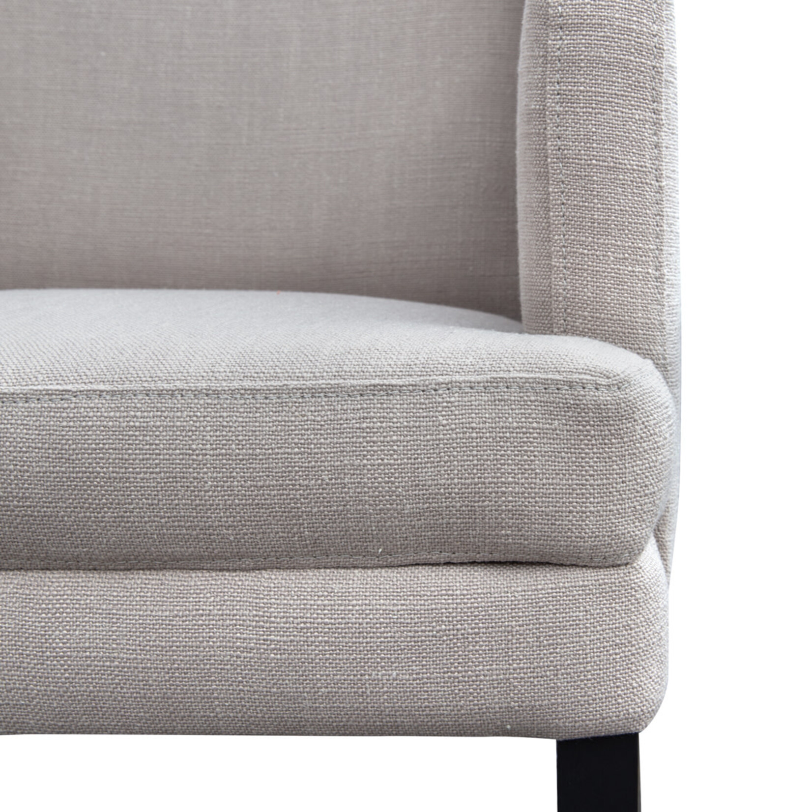 Downey Stuhl mit Armlehne, Abnäher: NB, Stoff: TC003/taupe, Stuhlbeine: P884A