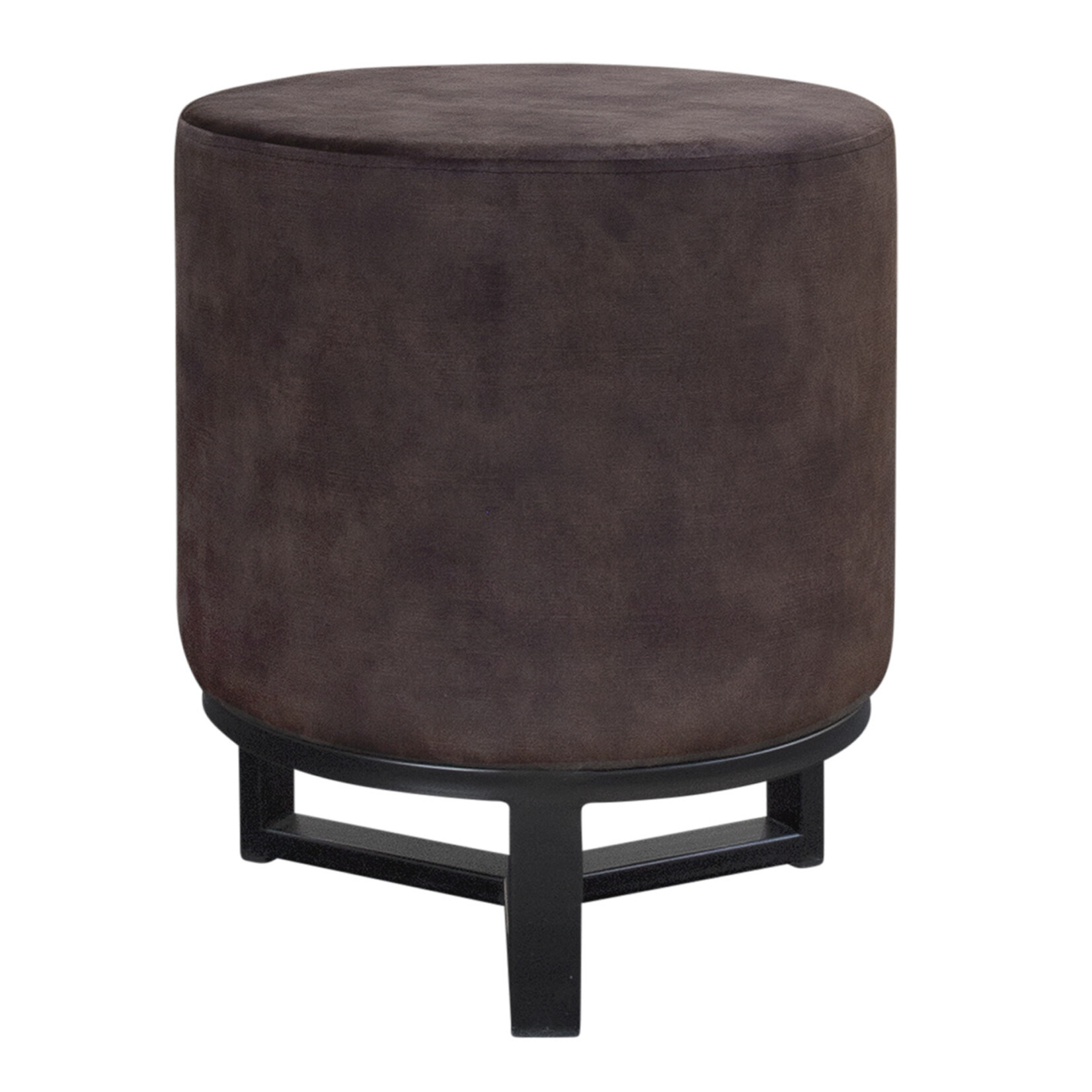 Anemone Hocker D40xH50cm Stoff: coffee